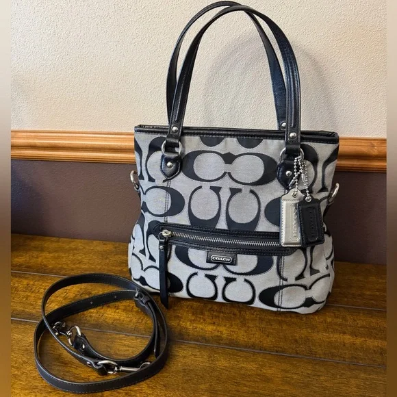 Coach Daisy Outline Signature Metallic Mia Shoulder Bag - Picture 2 of 10